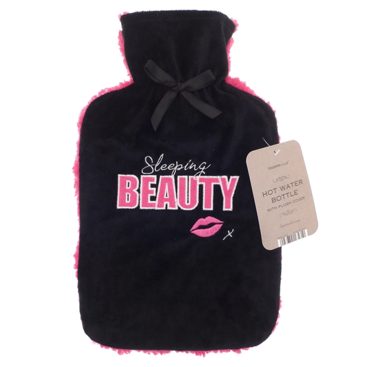 Sleeping Beauty Sherpa Back Fleece 2L Hot Water Bottle