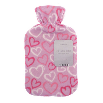 2L Hot Water Bottle with Fleece Cover