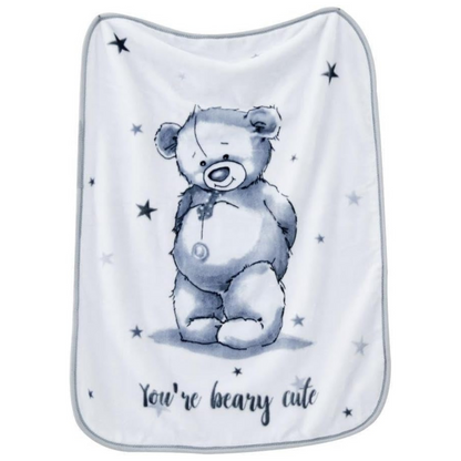 Teddy Bear Soft Fleece Baby Blanket