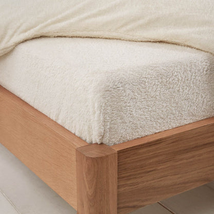Teddy Fleece Thermal Fitted Sheet Cream