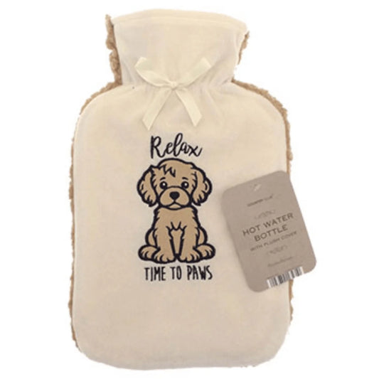 Relax and Paws Sherpa Back Fleece 2L Hot Water Bottle