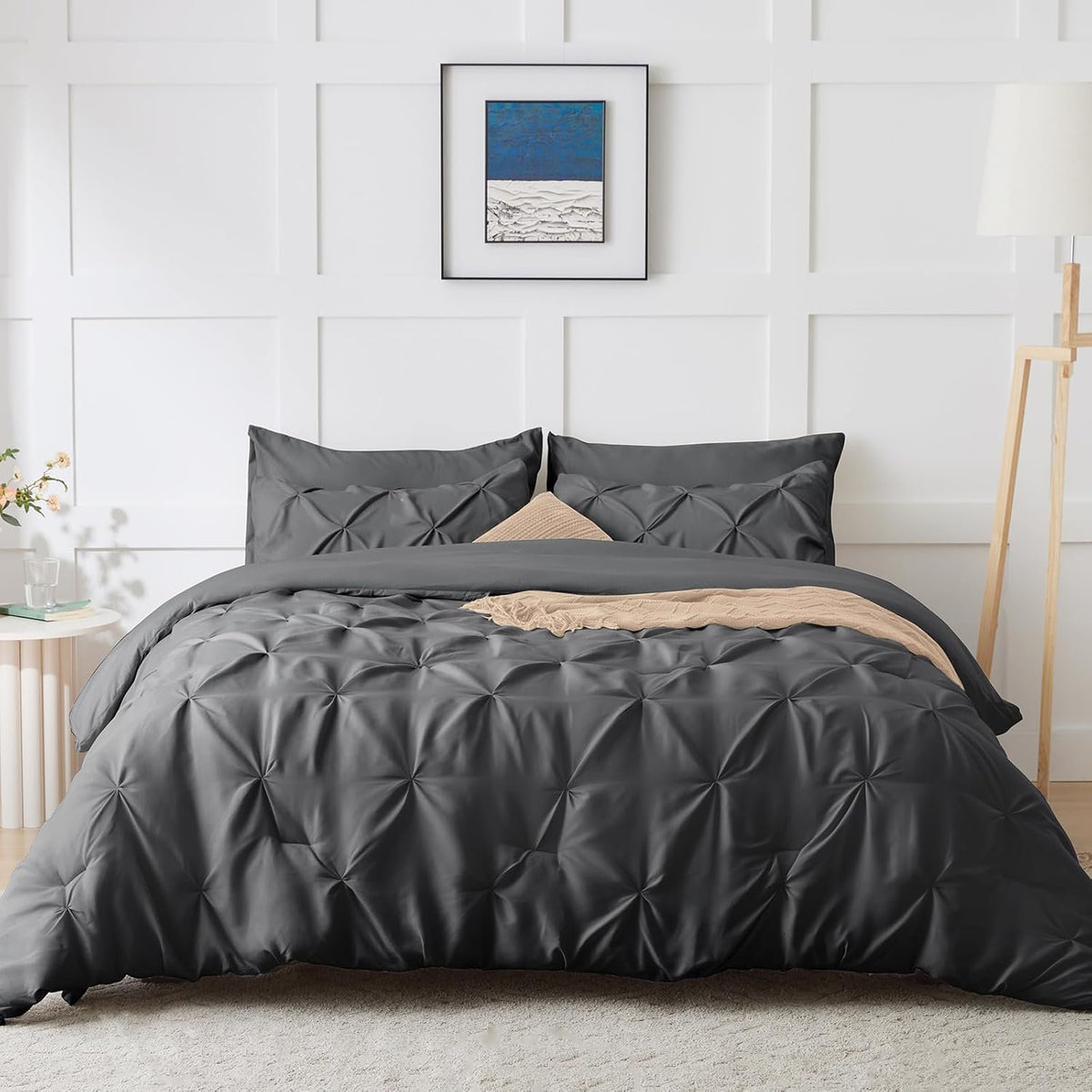 OLIVIA ROCCO Textured Pintuck Ruffles Pleated Microfibre Duvet Cover S – Wall art Direct OLIVIA ROCCO Textured Pintuck Ruffles Pleated Microfibre Duvet Cover S – Wall art Direct
