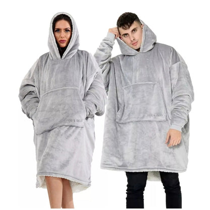 Extra Thick Oversized Sherpa Fleece Hoodie Blanket | 5 Colours