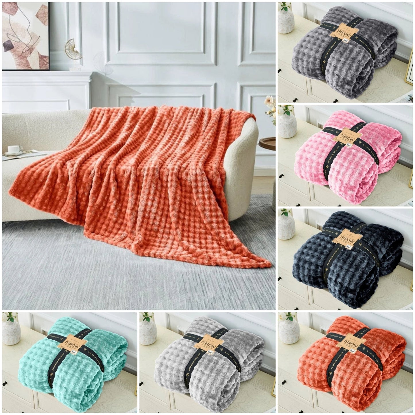 Super Thick Jacquard Bubble Throw