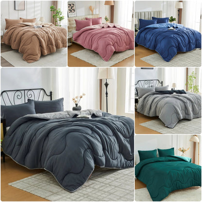 Coverless 10.5 Tog Reversible Wave Duvet