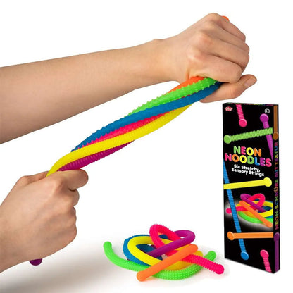 *NEW* Scrunchems Textured Neon Noodles 6 Pack