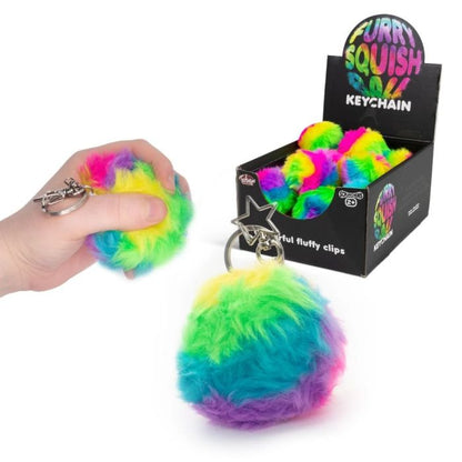 *NEW* Scrunchems Furry Squish Ball Keychain