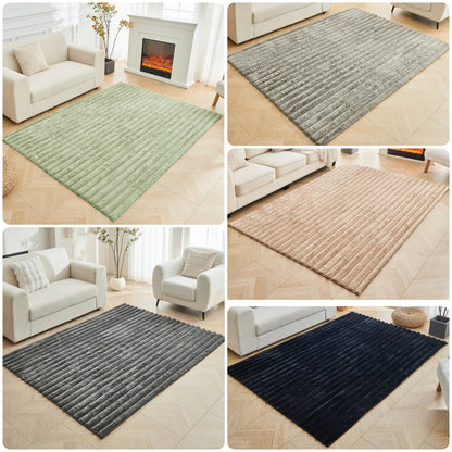 Super Soft Faux Rabbit Fur Non-Slip Rug