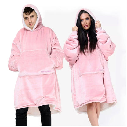 Extra Thick Oversized Sherpa Fleece Hoodie Blanket | 5 Colours
