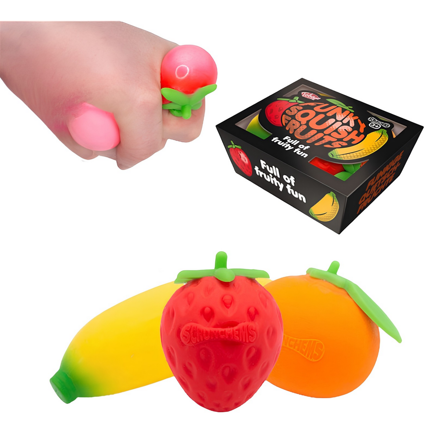 *NEW* Scrunchems Squeezy Fruits - Set of 3