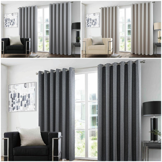 Synergy Glitter Blackout Curtain Pair | 3 Colours