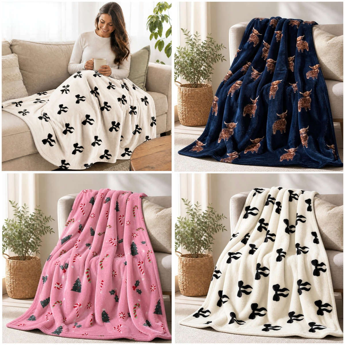 Olivia Rocco Supersoft Fleece Blanket 130x180cm