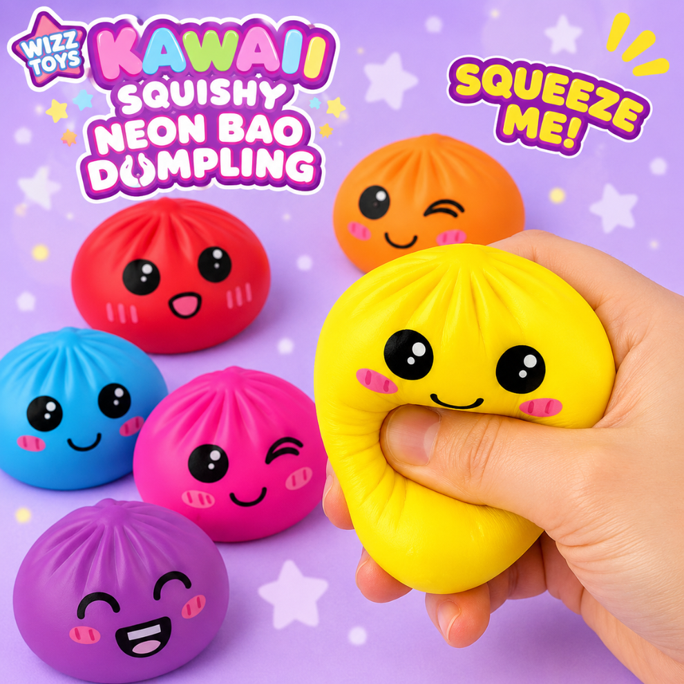 *NEW* Mini Mystery Squishy Dumpling Neon Edition - Assorted