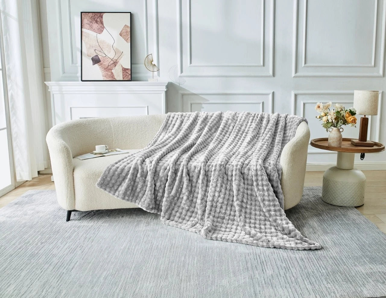 Super Thick Jacquard Bubble Throw