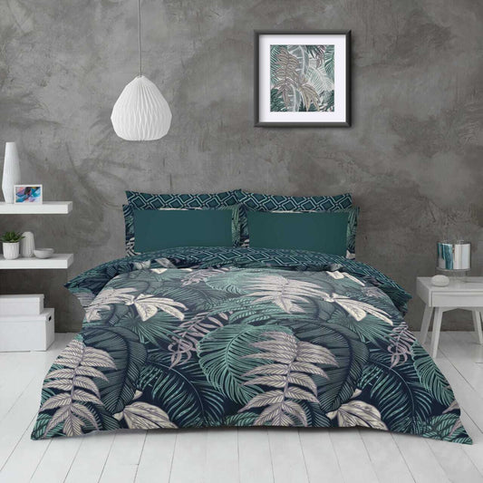 Tropical Palm - Complete Collection Duvet Set With Fitted Sheet