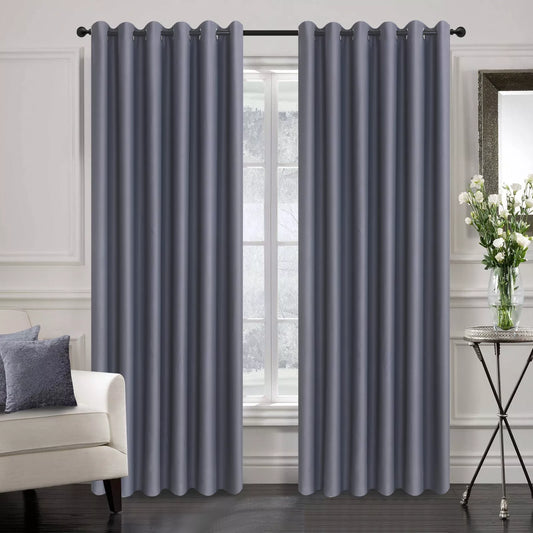 Charcoal Thermal Blackout Curtain Pair