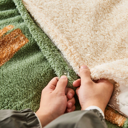 Highland Cow Teddy Duvet Set With Reversible Sherpa Fleece Fur