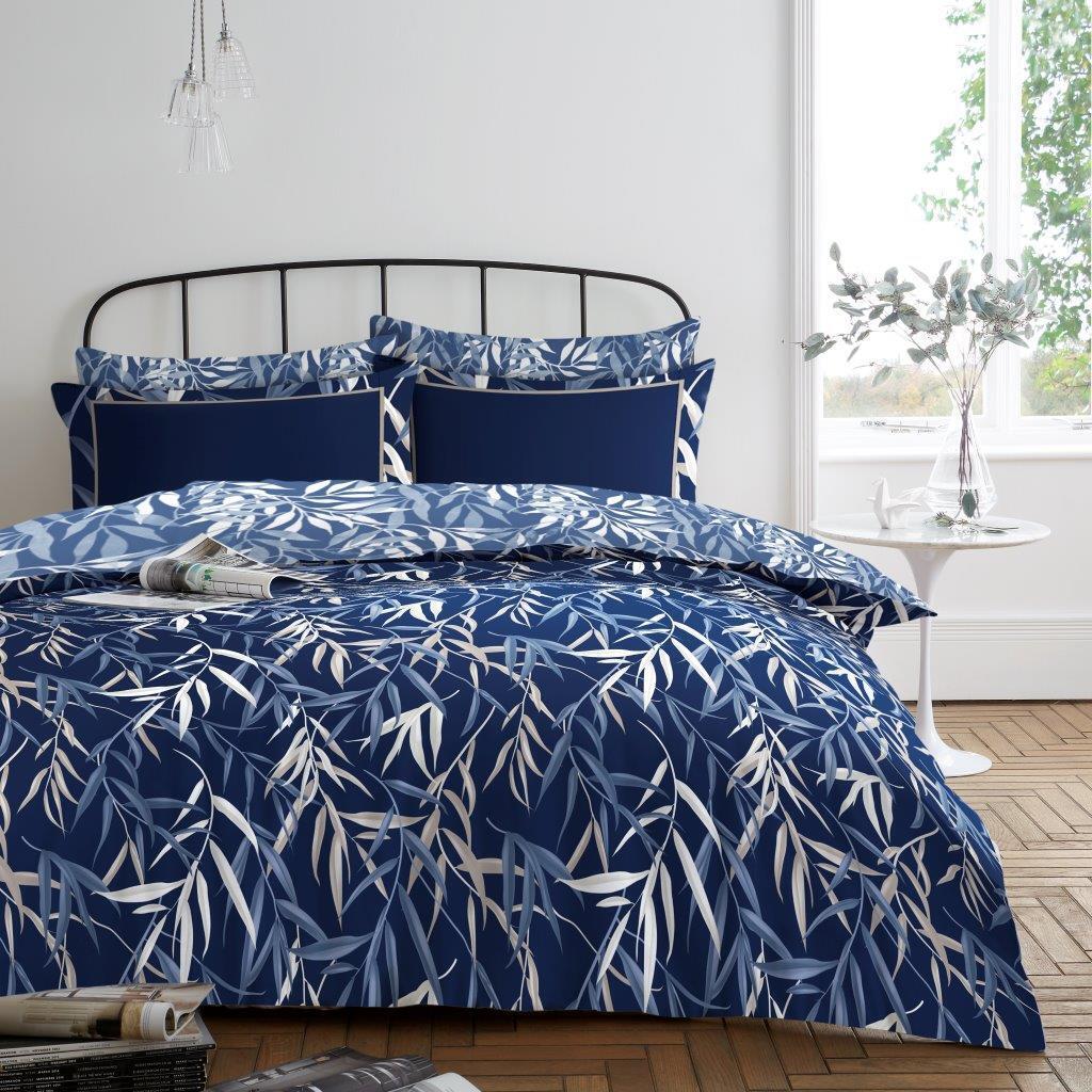 Monton Blue - Complete Collection Duvet Set With Fitted Sheet