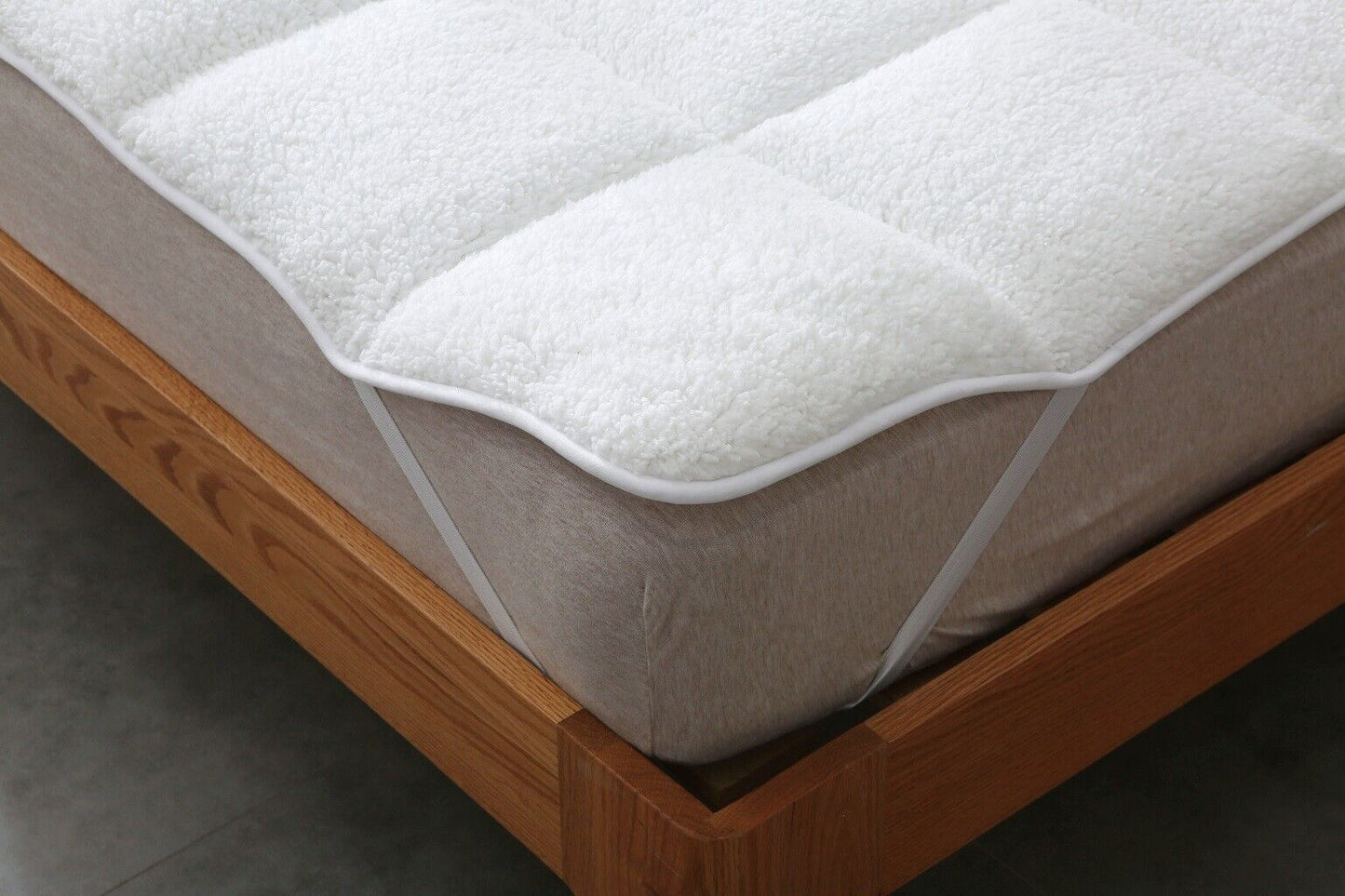 Winter Warm Teddy Fleece Mattress Topper