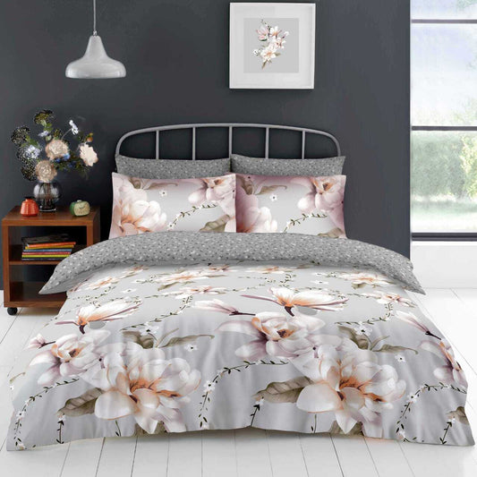 Lily Floral - Complete Collection Duvet Set With Fitted Sheet