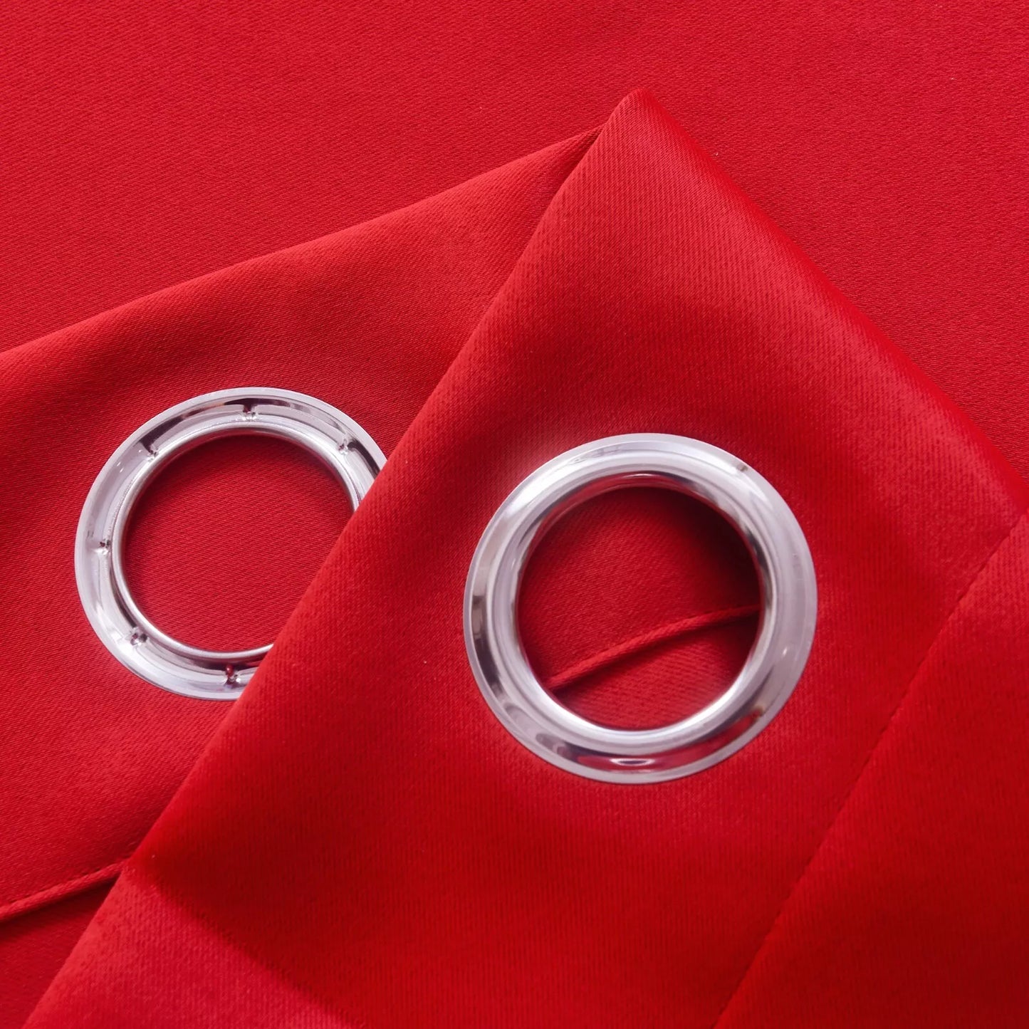 Red Thermal Blackout Curtain Pair