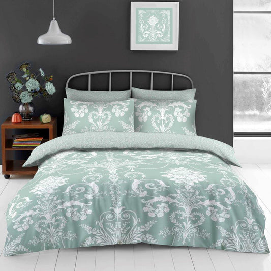 Pemberton Duck Egg - Complete Collection Duvet Set With Fitted Sheet