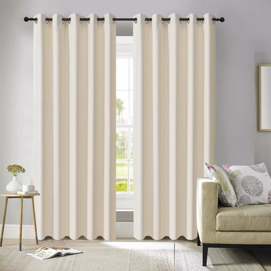 Cream Thermal Blackout Curtain Pair