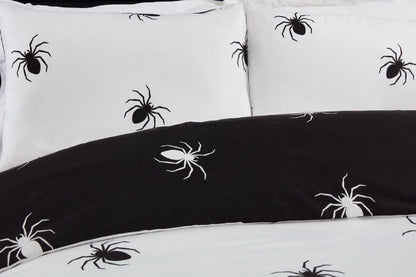 Black Spider Gothic Reversible Duvet Set