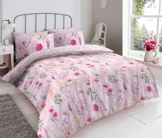 Samantha Floral - Complete Collection Duvet Set With Fitted Sheet