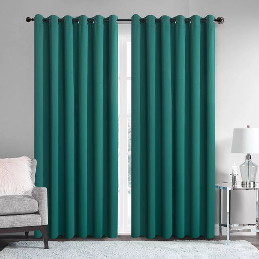 Emerald Green Thermal Blackout Curtain Pair