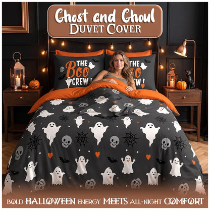 Gothic Halloween Reversible Duvet Set - Ghosts & Ghouls