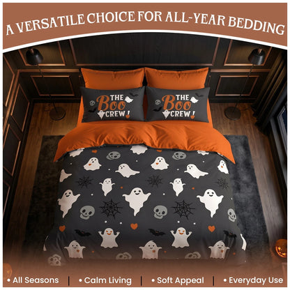 Gothic Halloween Reversible Duvet Set - Ghosts & Ghouls