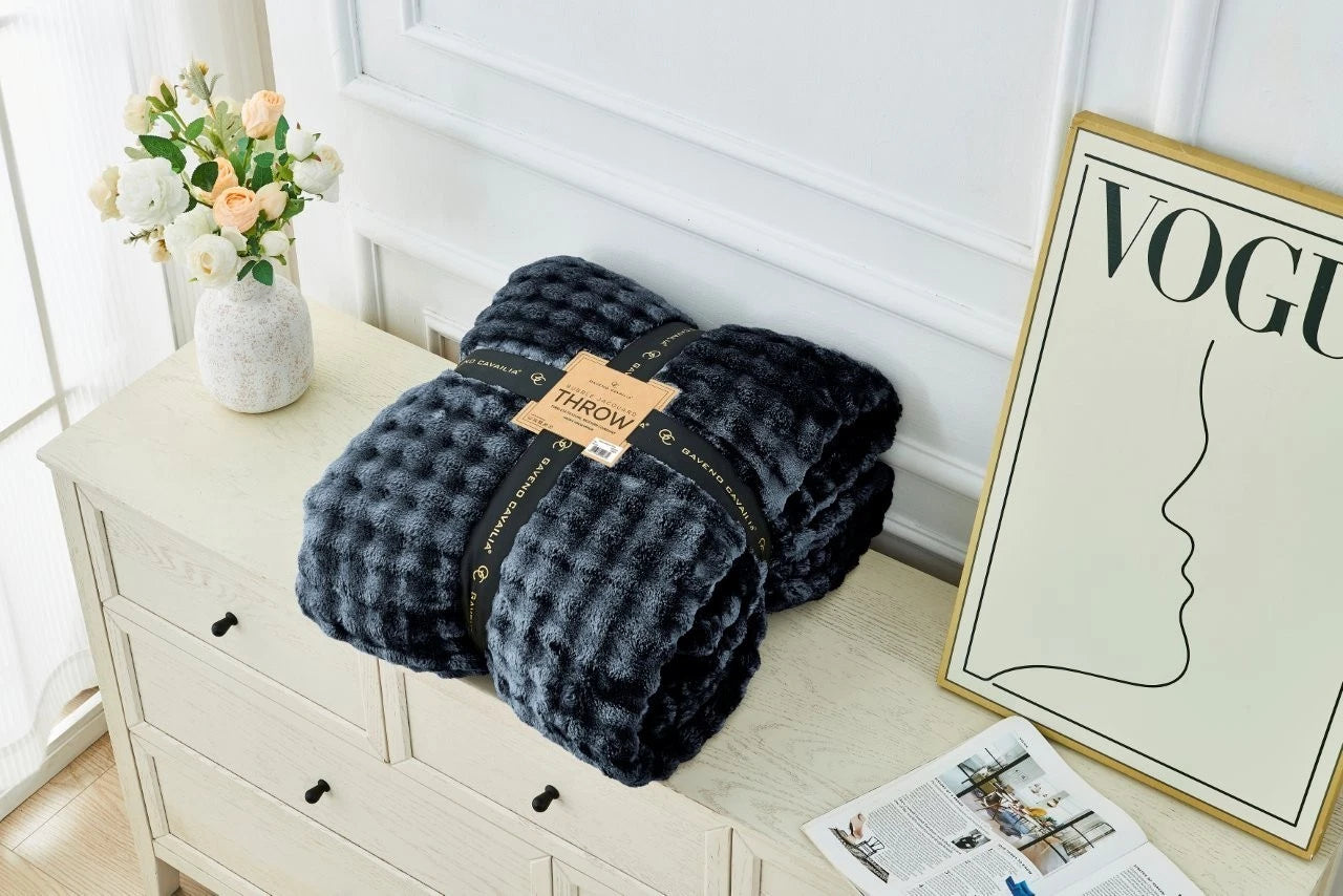 Super Thick Jacquard Bubble Throw