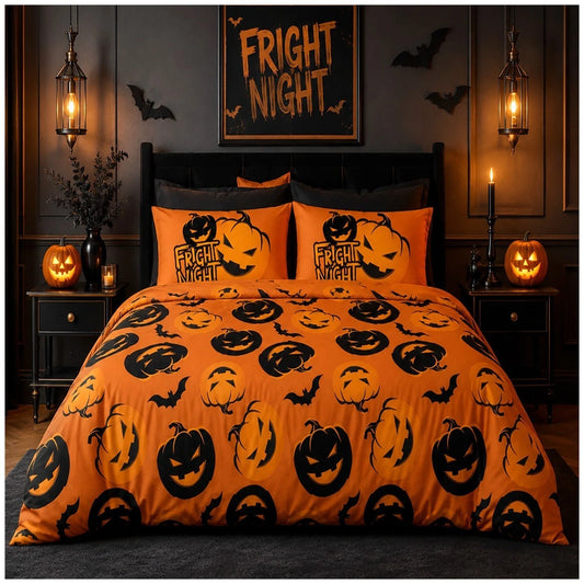 Gothic Halloween Reversible Duvet Set - Fright Night