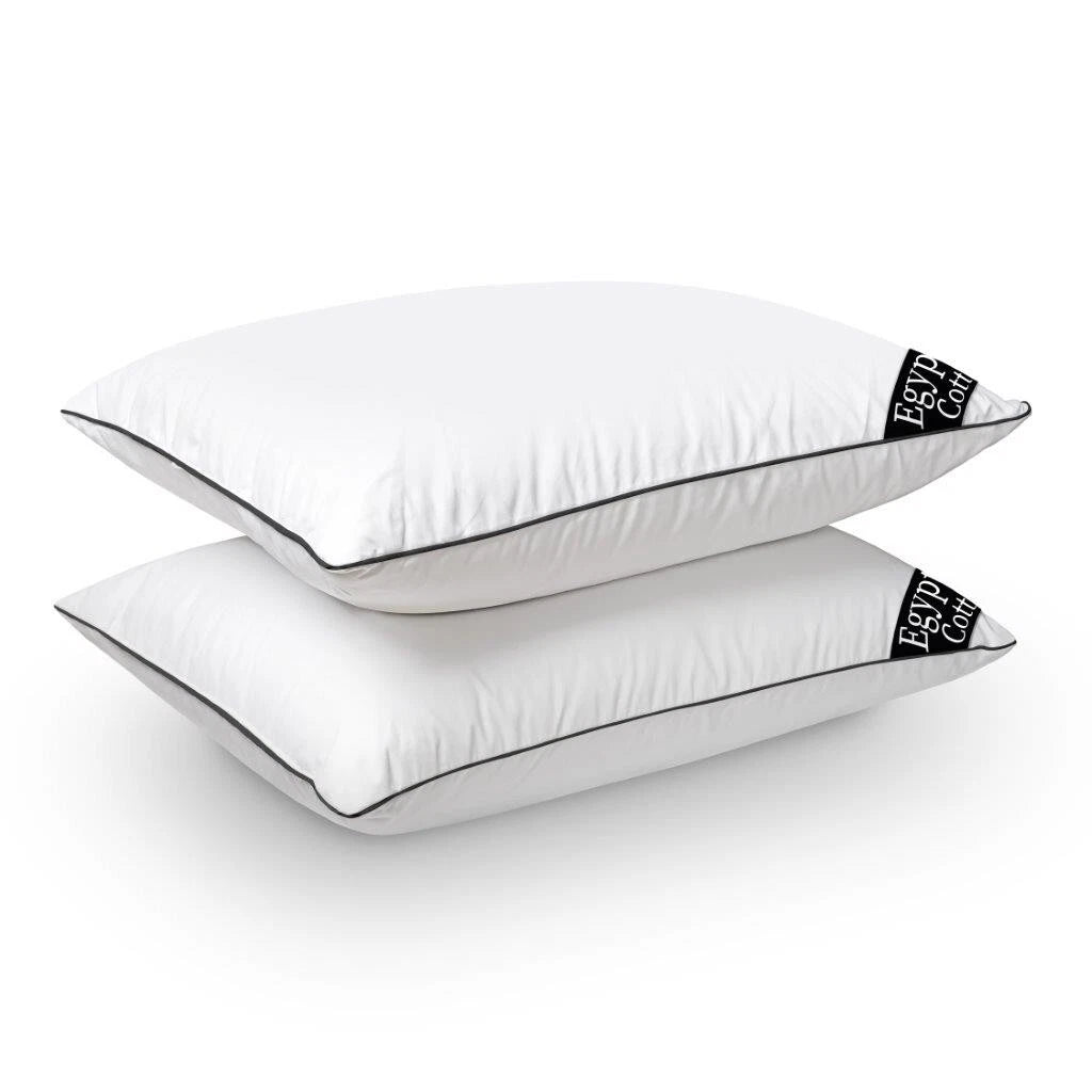 Egyptian Cotton Luxury Anti-Allergy Pillow Pair