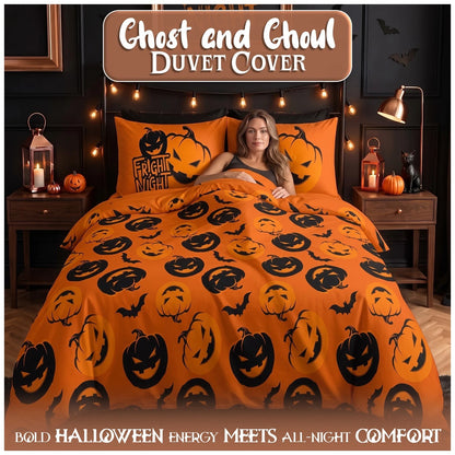 Gothic Halloween Reversible Duvet Set - Fright Night