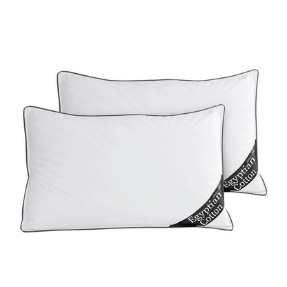 Egyptian Cotton Luxury Anti-Allergy Pillow Pair