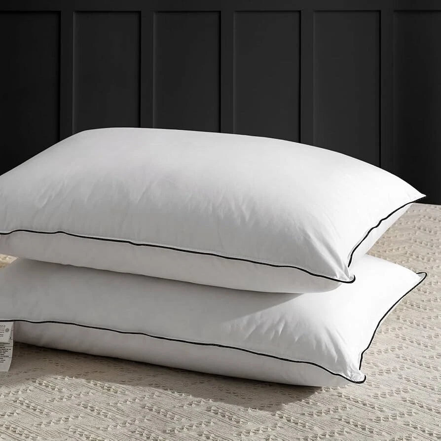 Egyptian Cotton Luxury Anti-Allergy Pillow Pair