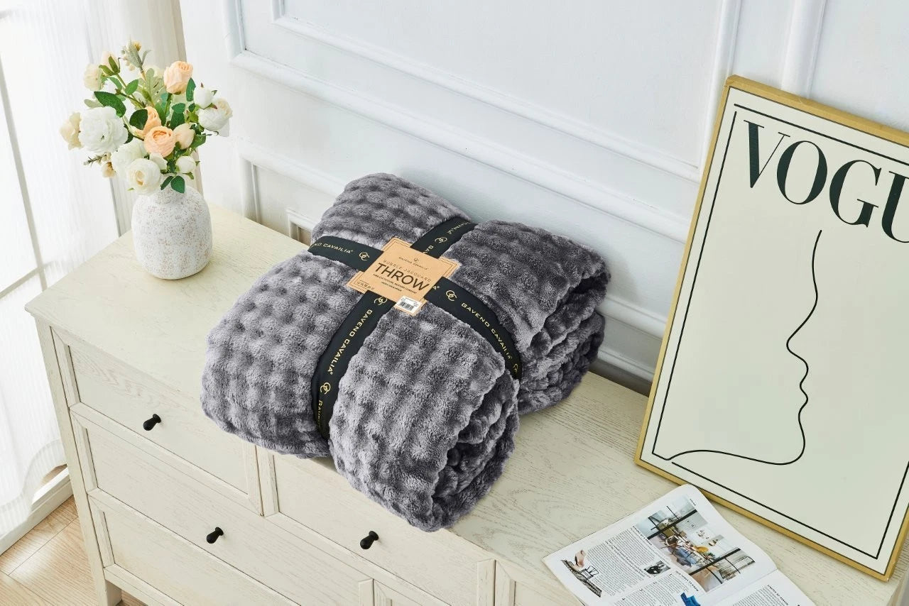 Super Thick Jacquard Bubble Throw