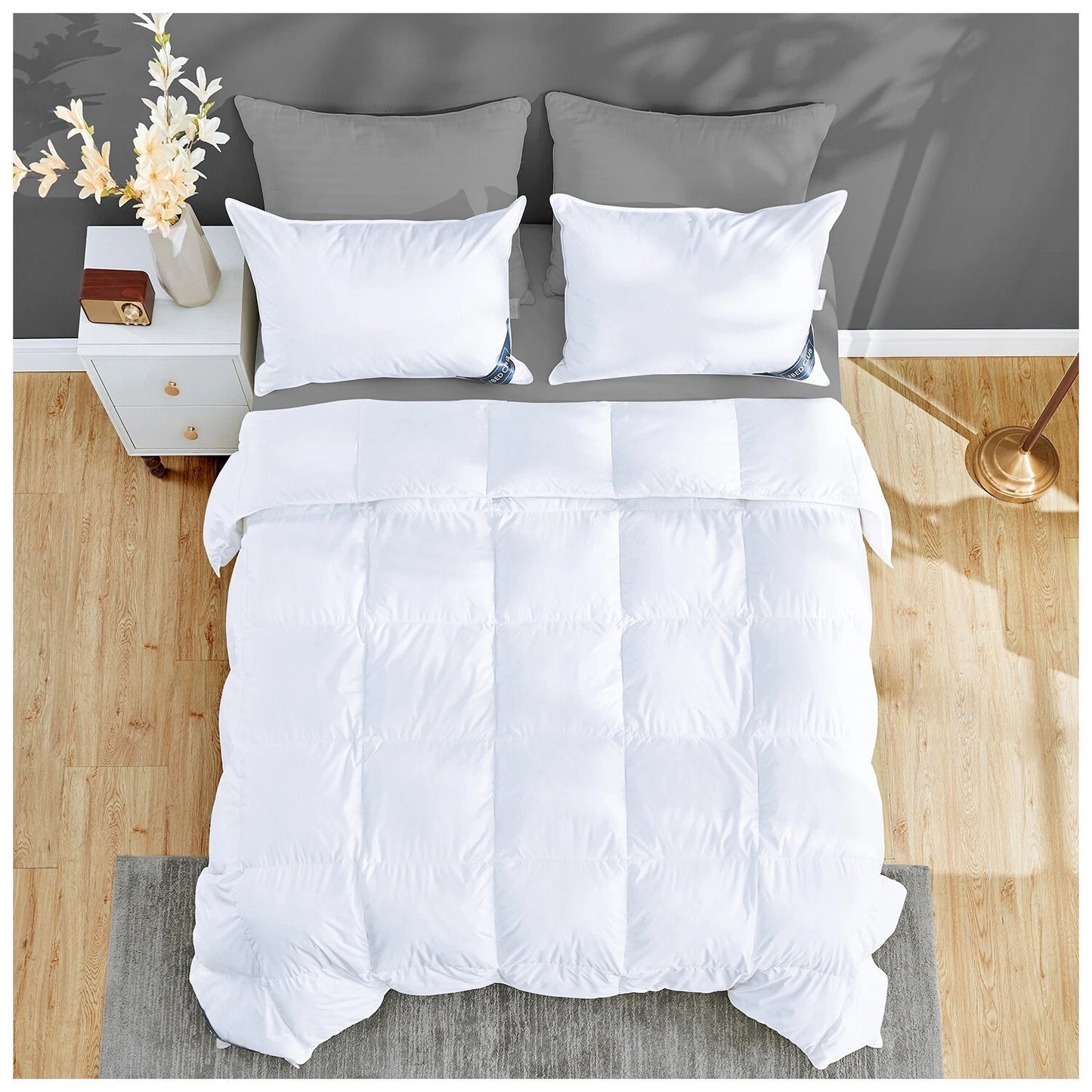 Luxury Duck Feather Pillow Pair