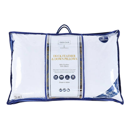Luxury Duck Feather Pillow Pair