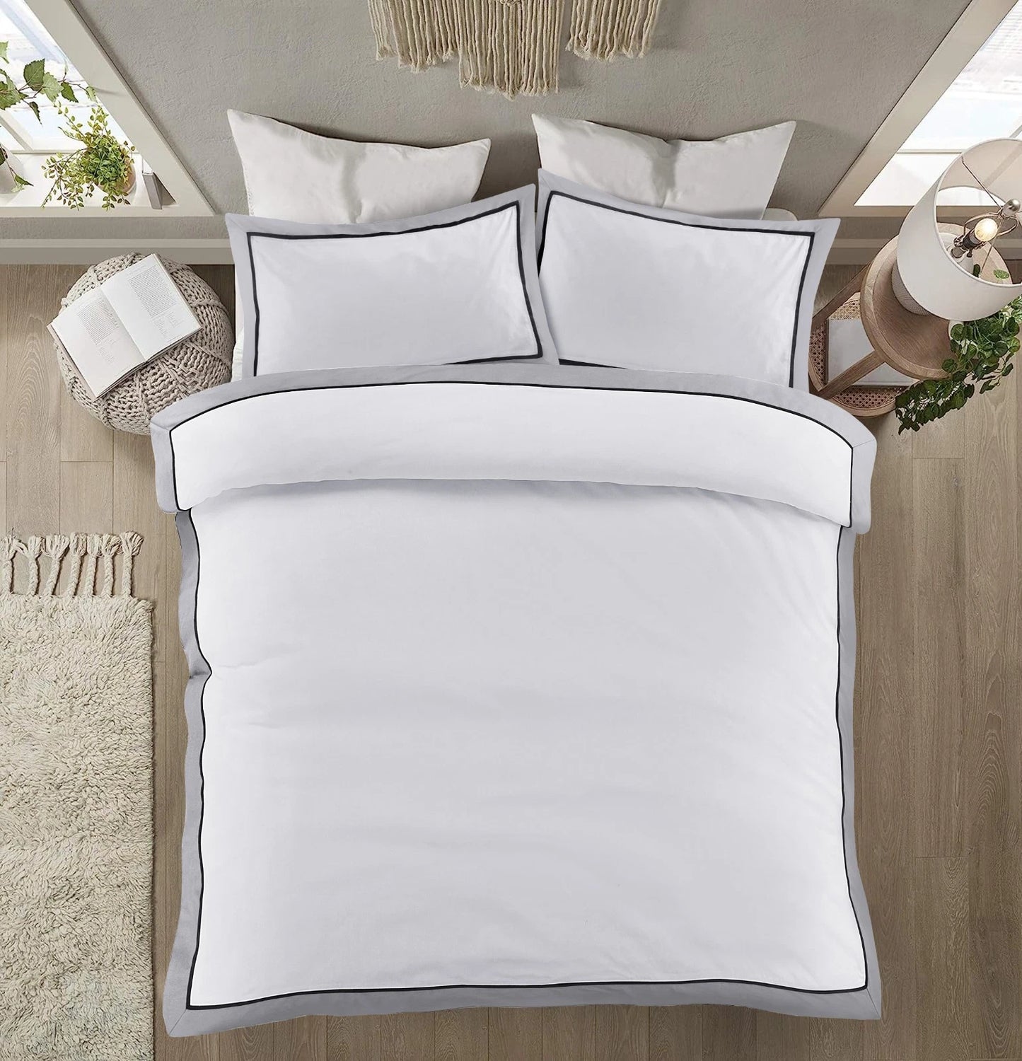Hotel Collection Monarch Duvet Cover & Pillowcase Set | 4 Colours