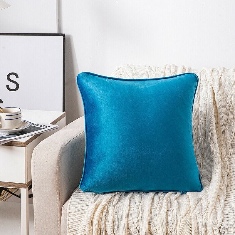 Turquoise shop velvet cushions