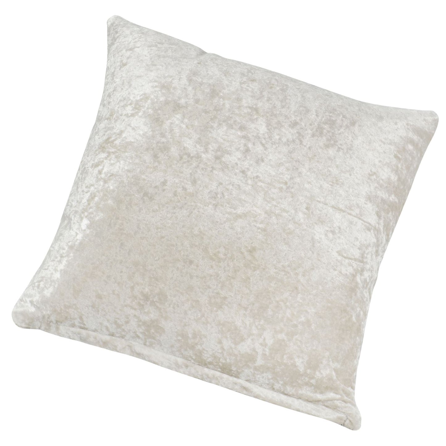 2 Pack Wavy Design Reversible Crushed Velvet 18" Cushion Cover Natural