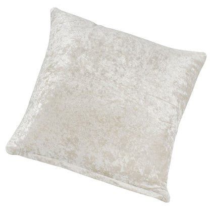 2 Pack Wavy Design Reversible Crushed Velvet 18" Cushion Cover Natural