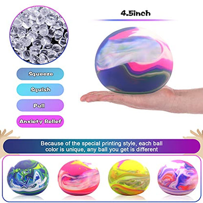 Jumbo Marble Tie-Dye Squishy Ball 4.5"