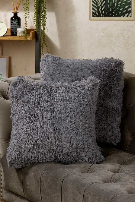 Long Pile Cuddly Cushion Cover