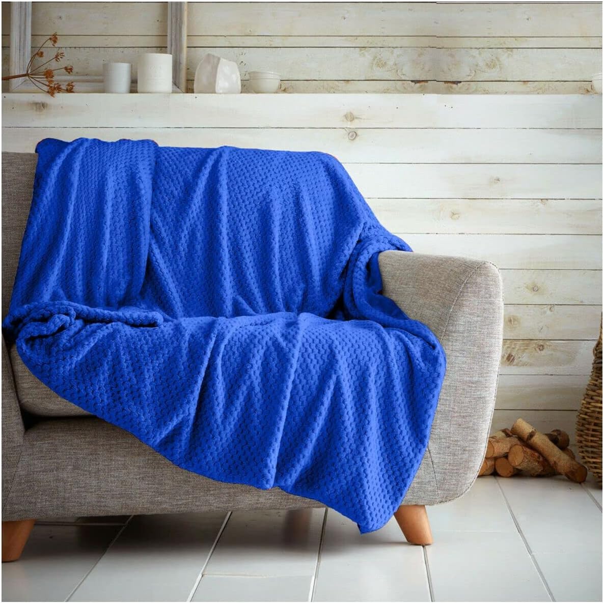 Luxury Popcorn Waffle Blanket Assorted Large or Extra Large