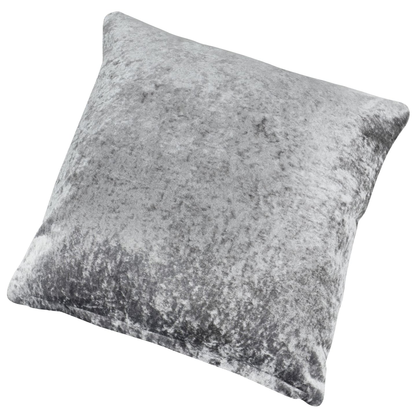 2 Pack Wavy Design Reversible Crushed Velvet 18" Cushion Cover Grey