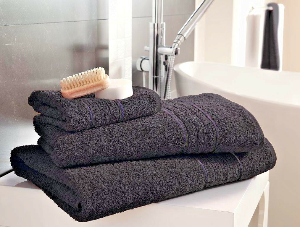 Luxury 100% Egyptian Cotton Hampton Towel 450gsm Grey